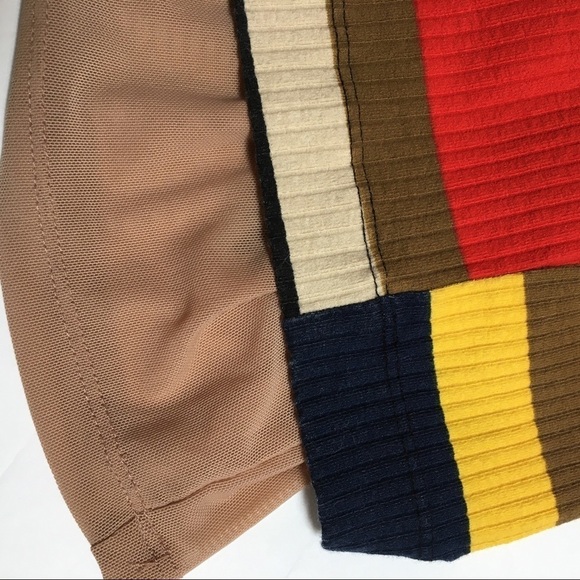 Anthropologie Plenty by Tracy Reese Vivid Striped Ribbed Knit Bodycon Dress XS - Picture 11 of 13